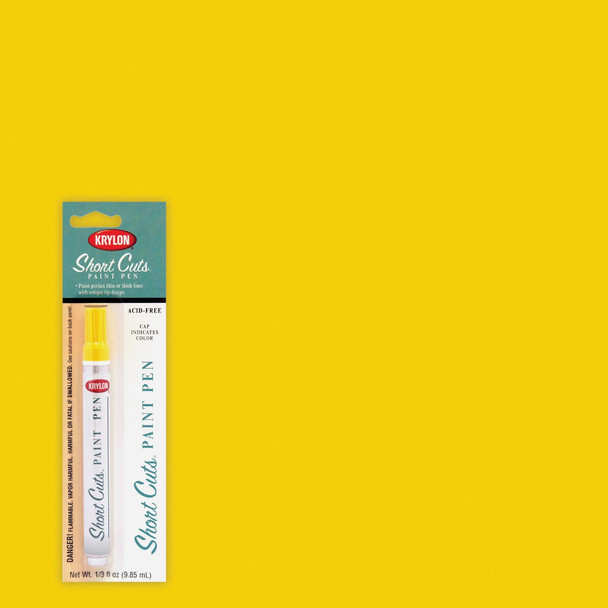 Krylon Short Cuts 1/3 Fl Oz Sun Yellow Gloss Paint Pen SCP-906