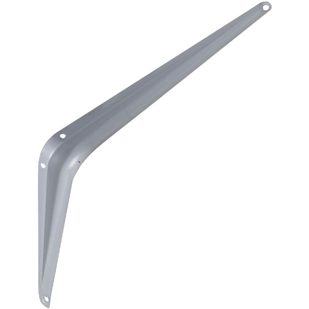 National Hardware 8 In. D. x 10 In. H. Gray Steel Shelf Bracket N171-074
