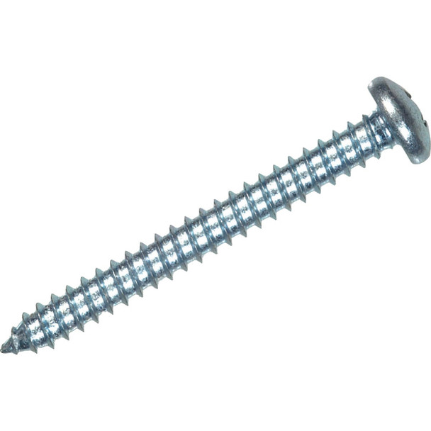 Hillman #6 x 1 In. Phillips Pan Head Zinc Sheet Metal Screw (15-Count) 5424