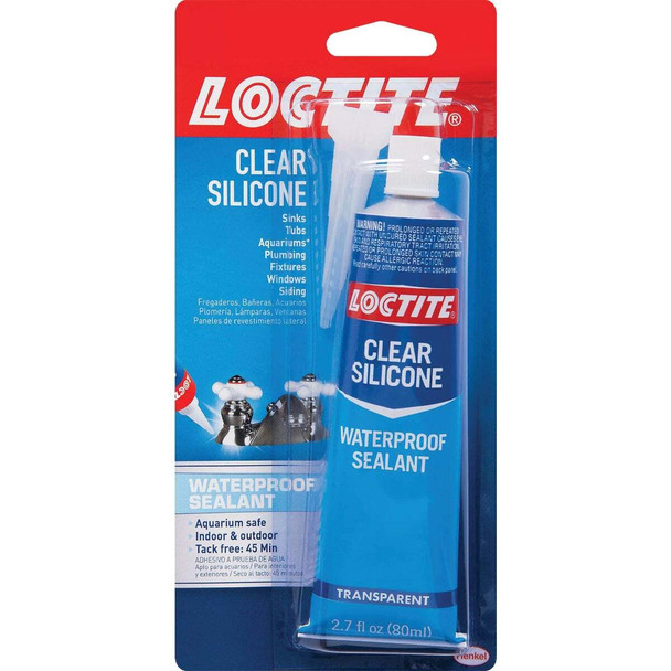 Loctite 2.7 Oz. Clear Silicone Sealant 908570
