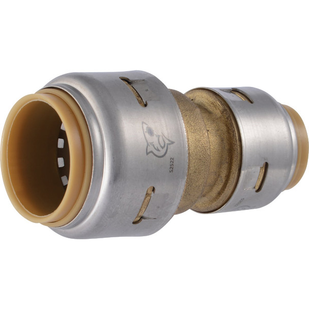 SharkBite 1/2 In. x 3/4 In. Push-to-Connect Brass Coupling UR058A