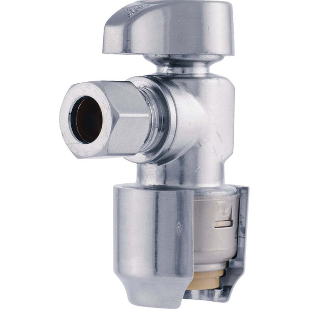SharkBite 1/2 In. SB X 3/8 In. OD Quick Connect Angle Valve UR23036