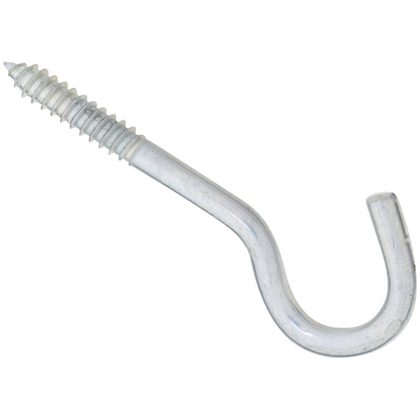 National Hardware 5/16 In. x 4-1/2 In. Steel Screw Hook N220-871 Pack of 10