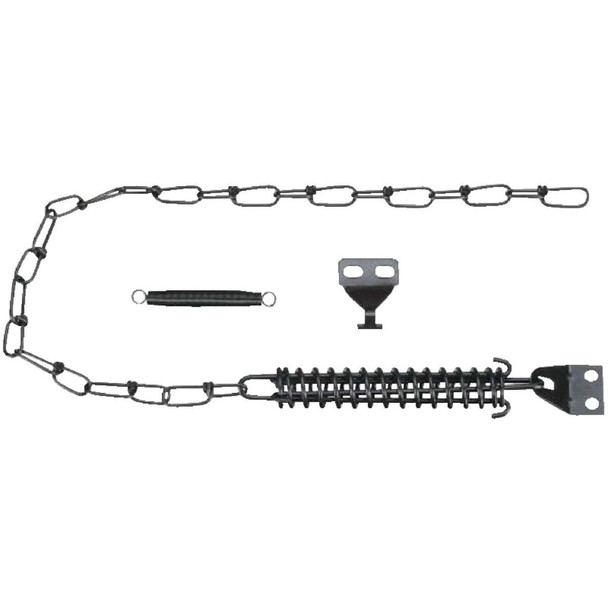 National Hardware Black Door Stop Spring Chain N349-241