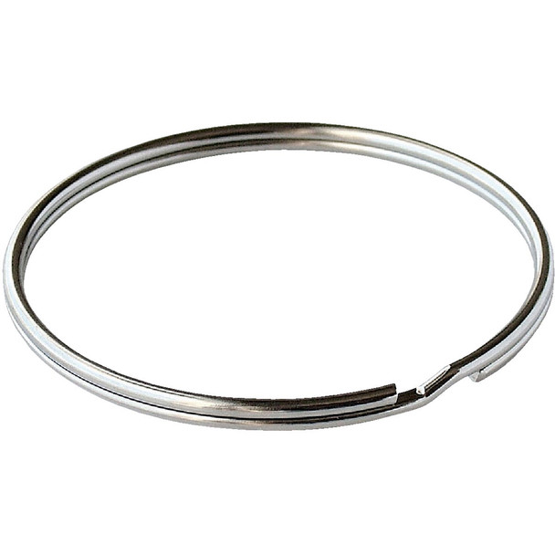 Lucky Line Tempered Steel Nickel-Plated 1-1/2 In. Key Ring 76801