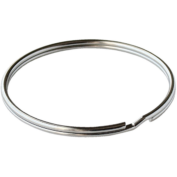 Lucky Line Tempered Steel Nickel-Plated 1-1/8 In. Key Ring (100-Pack) 76500