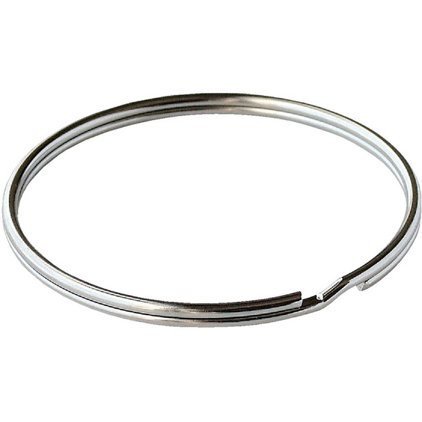Lucky Line Tempered Steel Nickel-Plated 7/8 In. Key Ring (100-Pack) 76300