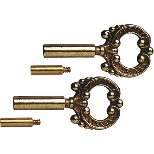 Westinghouse Brass 1/2 In. Extension Socket Key Lamp Knob (2-Pack) 70160