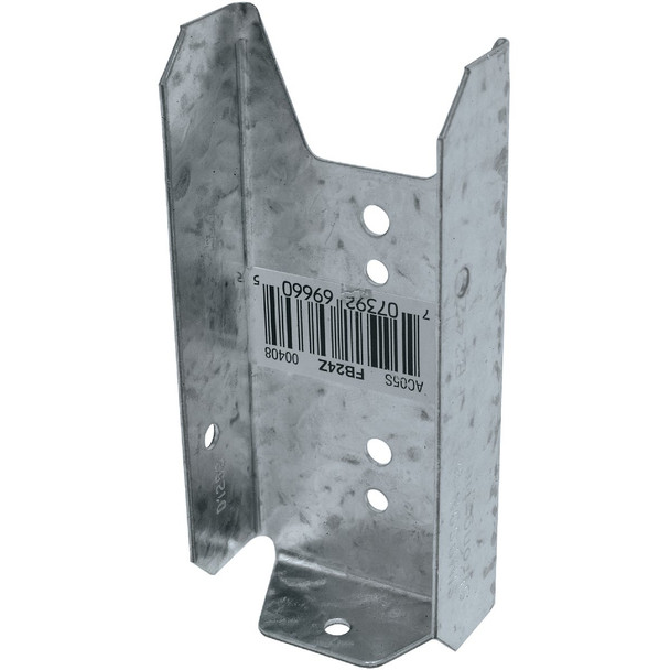 Simpson Strong-Tie 2 In. x 4 In. Z-Max 20 Ga. Fence Bracket FB24Z