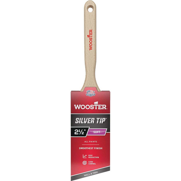 Wooster SILVER TIP 2-1/2 In. Chisel Trim Angle Sash Paint Brush 5221-2 1/2