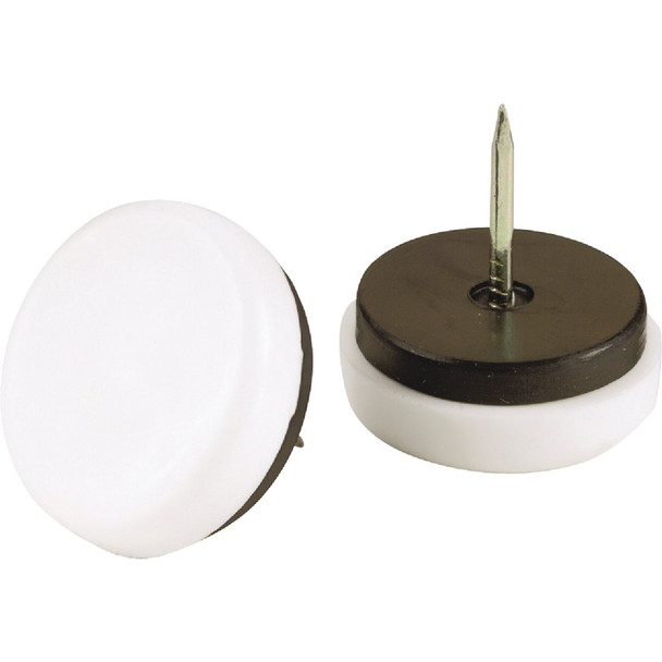 Do it 3/4 In. Round Nail on Furniture Glide with Rubber Cushion (4-Pack) 210196