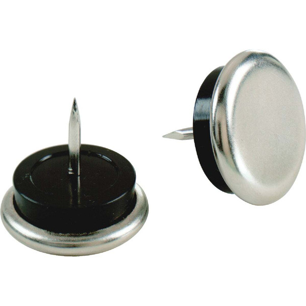 Do it 7/8 In. Round Nail on Furniture Glide with Rubber Cushion (4-Pack) 210234