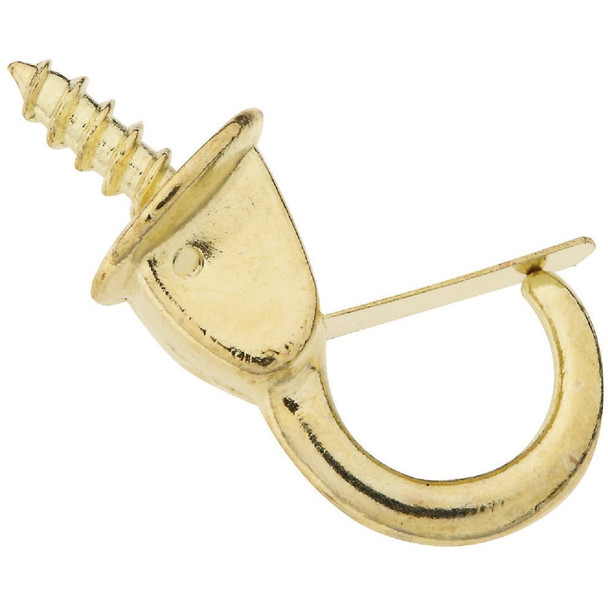 National Hardware 7/8 In. Safety Cup Hook with Spring Clip (2 Count) N119-909