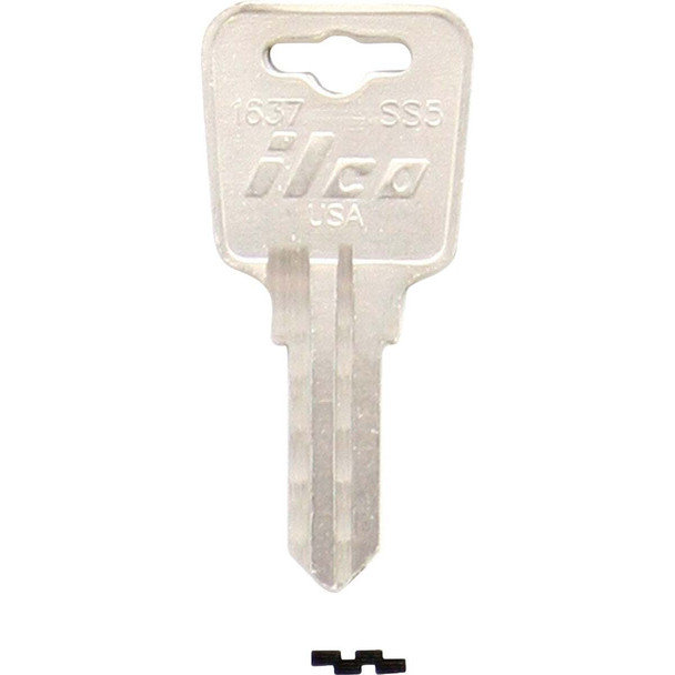 ILCO Sentry Nickel Plated Safe Key SS5 / 1637 (10-Pack) IAL00000602