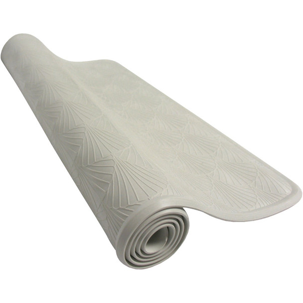 Zenith Zenna Home 16 In. x 28 In. White Rubber Bath Mat 77WW