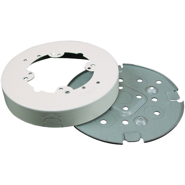 Wiremold Ivory Round Fixture Box B4F