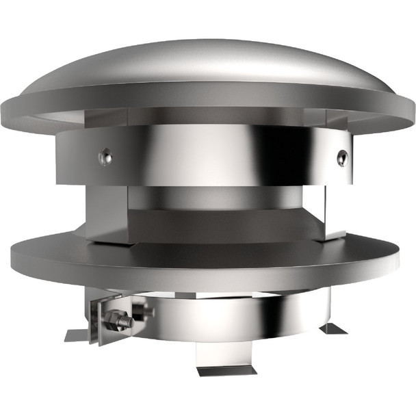 SELKIRK 8 In. Pipe Sure Temp Stainless Steel Round Chimney Cap 208800