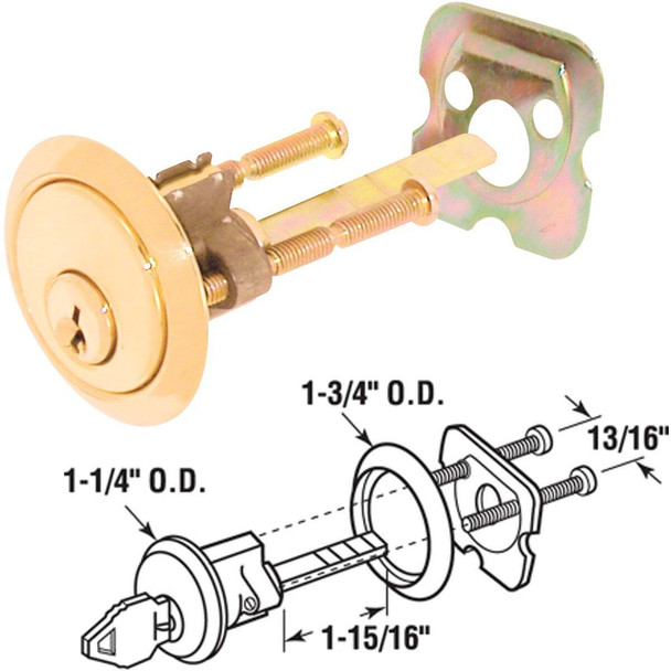 Defender Security Rim Cylinder (2-Pack) U 10527
