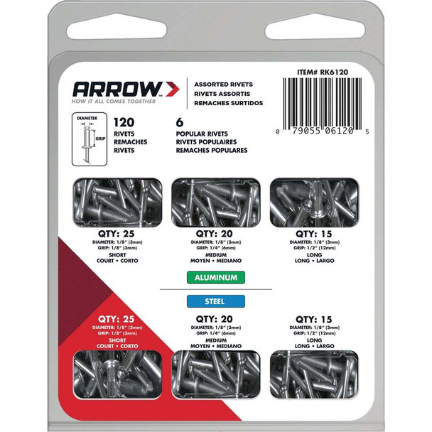Rivet Pack Assortment RK6120