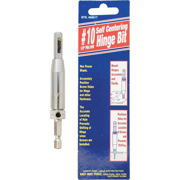 Best Way Tools #10 1/8 In. Hinge Drill Bit B58517