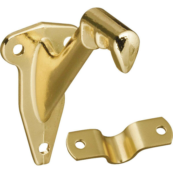 National Hardware Bright Brass Handrail Bracket with Fasteners N830-131