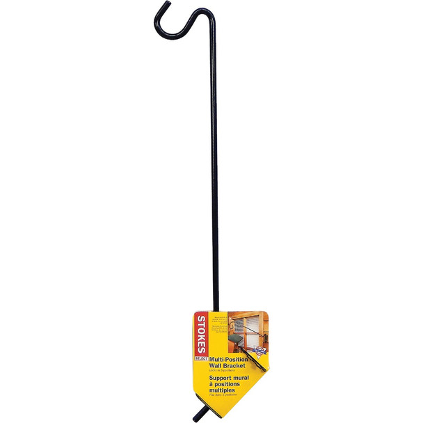 Stokes Select 20 In. Black Metal Multi-Position Bird Feeder Bracket 38014-3CT