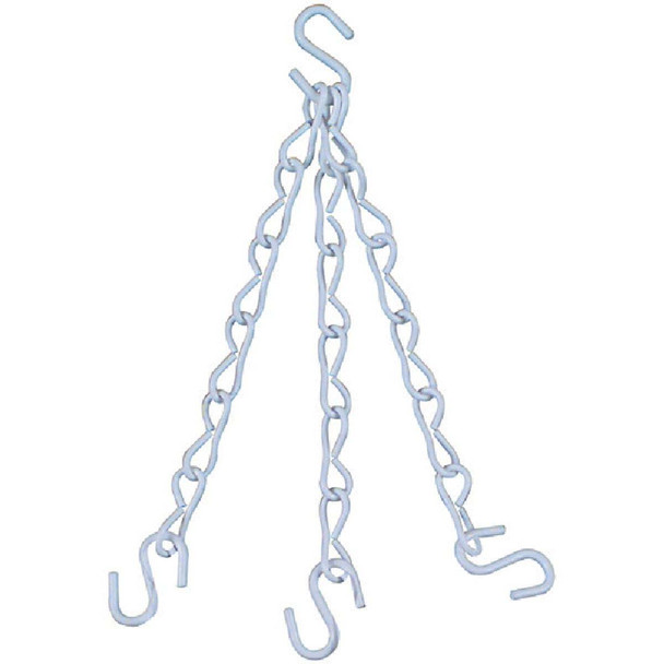 National Hardware 18 In. White Metal Hanging Plant Extension Chain N275-040