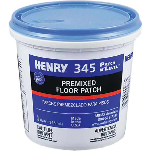 Henry 345 Premixed Patch n'LEVEL Floor Patch & Smoothing Compound, 1 Qt. 12063