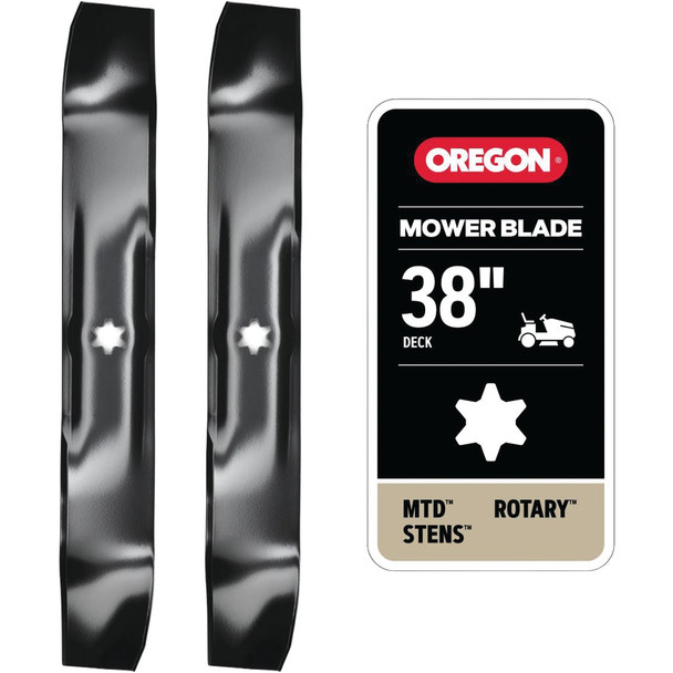 Oregon 38 In. MTD Riding Mower Blades (2-Pack) E-38-2