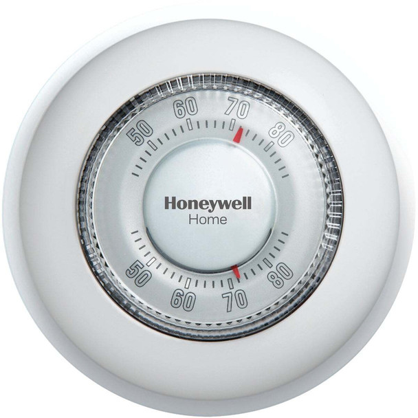 Honeywell Home Heat Only Off White Round Wall Thermostat CT87K1004/N