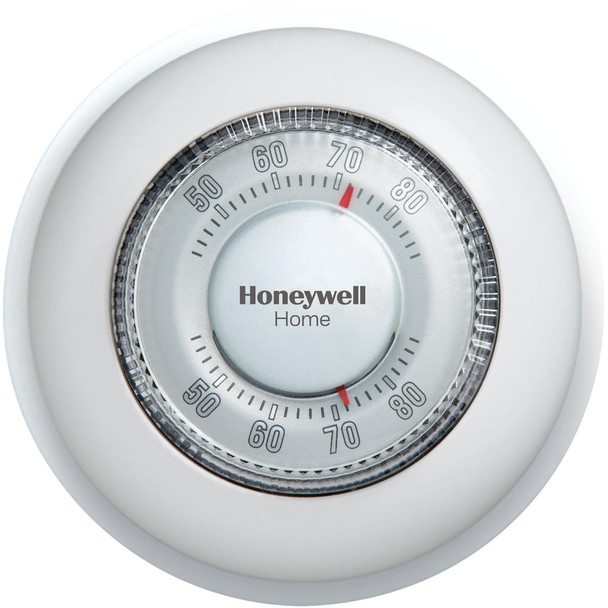 Honeywell Home Heat Only Off White Round Wall Thermostat CT87K1004/N