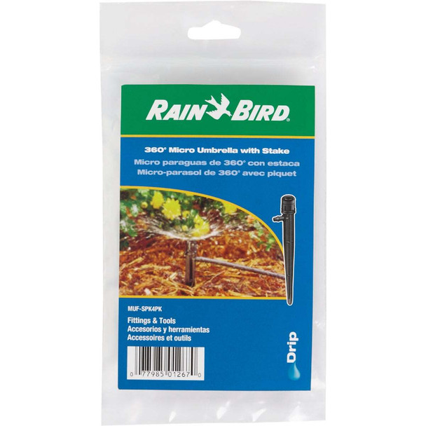 Rain Bird Full Circle Adjustable Micro Umbrella Bubbler (4-Pack) MUF-SPK4S