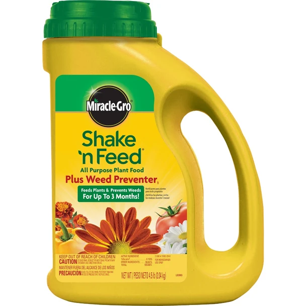 Miracle-Gro Shake 'n Feed 4.5 Lb. All Purpose Plant Food Plus Weed Preventer