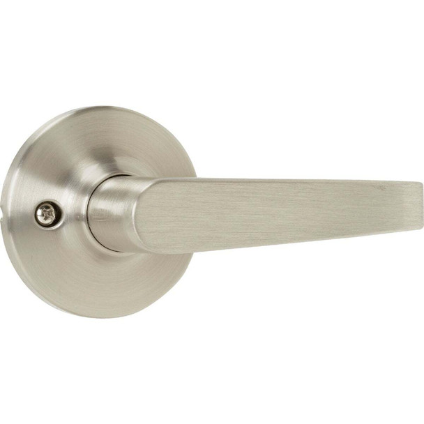 Steel Pro Brushed Nickel Straight Passage Door Lever LHX203B