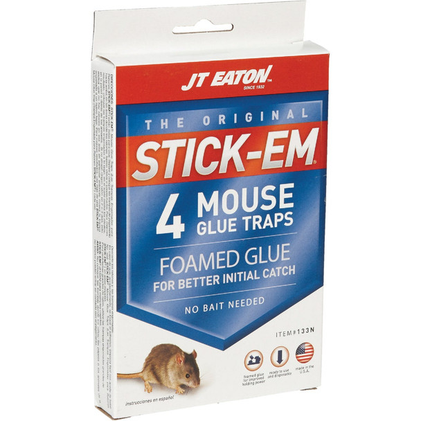 JT Eaton Stick-Em Glue Mouse Trap (4-Pack) 133N