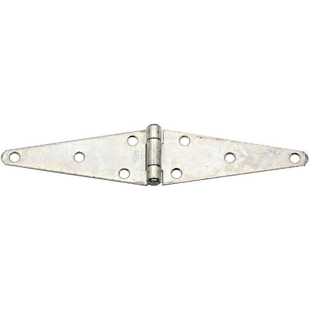 National Hardware 2.43 In. x 6 In. Zinc Heavy-Duty Strap Hinge (2-Pack) N128-082