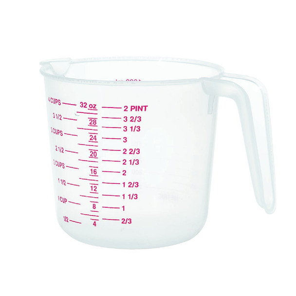 Norpro 4 Cup White Plastic Measuring Cup 3037