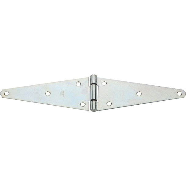 National Hardware 3-1/8 In. x 8 In. Zinc Heavy-Duty Strap Hinge N128-157