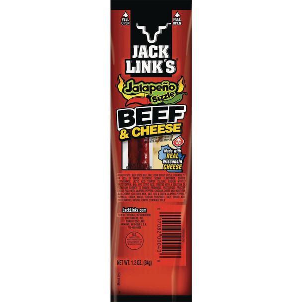 Jack Link's 1.2 Oz. Jalapeno & Teriyaki Meat & Cheese Snack 00140 Pack of 16