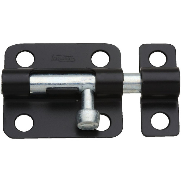 National Hardware 2-1/2 In. Black Steel Door Barrel Bolt N151-431
