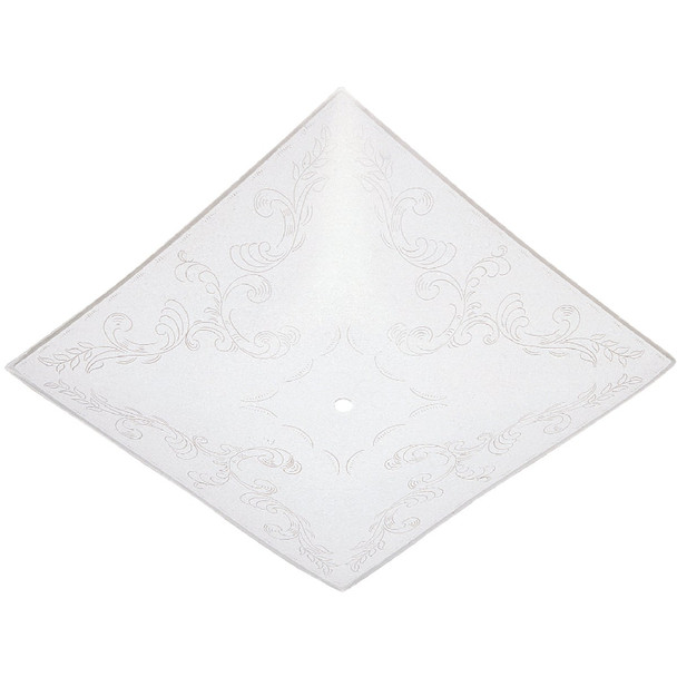 Westinghouse 12 In. White Square Floral Design Ceiling Diffuser 81807 Pack of 12