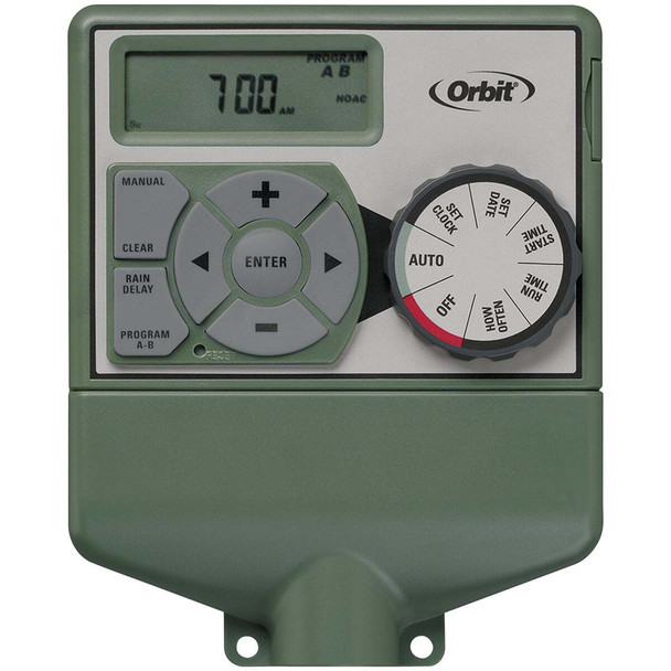 Orbit Easy Dial 4-Station Indoor Hardwired Sprinkler Timer 57594