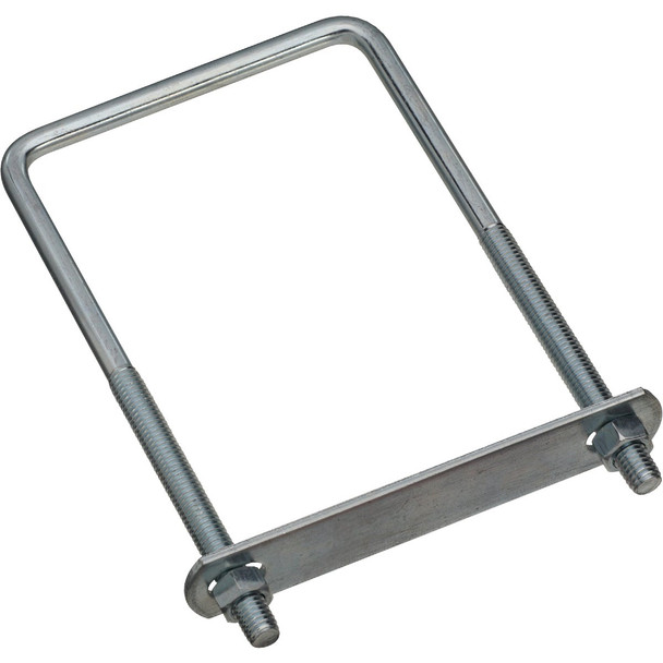 National Hardware 3/8 In. x 4 In. x 7 In. Zinc Square U Bolt N222-406 Pack of 5