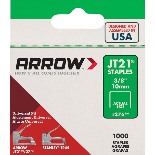 Arrow JT21 Light Duty Staple, 3/8 In. (1000-Pack) 276 Pack of 5