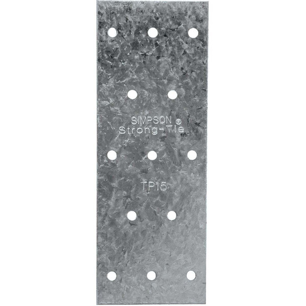 Simpson Strong-Tie 1-3/16 In. W x 5 In. L 20 ga Galvanized Steel Tie Plate TP15