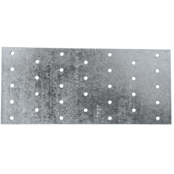 Simpson Strong-Tie 3-1/8 In. W x 7 In. L 20 ga Galvanized Steel Tie Plate TP37