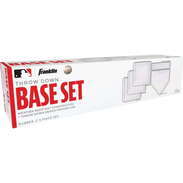 Franklin Heavy-Duty Rubber Tan Baseball Base Set 1985