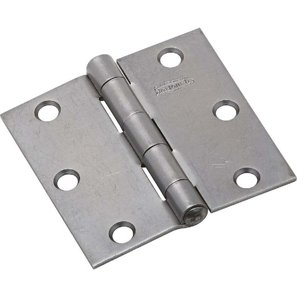 National Hardware 3 In. Square Steel Broad Door Hinge N140-467 Pack of 10