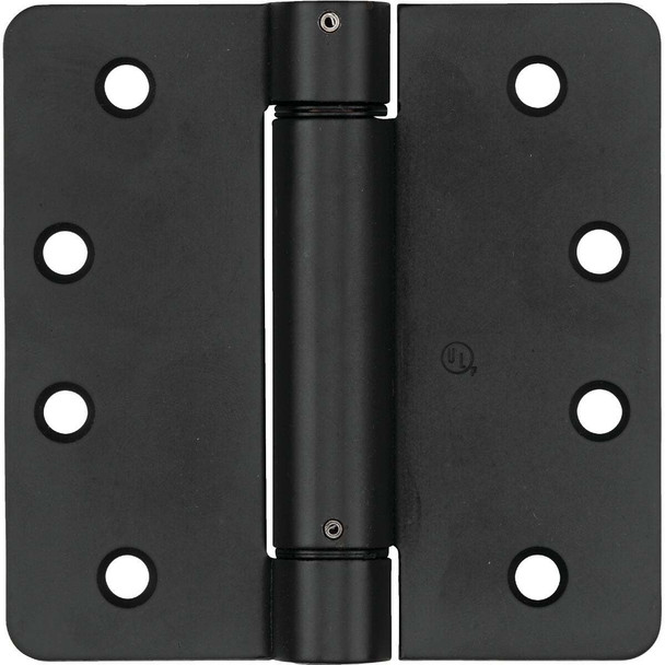 National Hardware 4 In. Oil Rubbed Bronze 1/4 In. Radius Spring Door Hinge