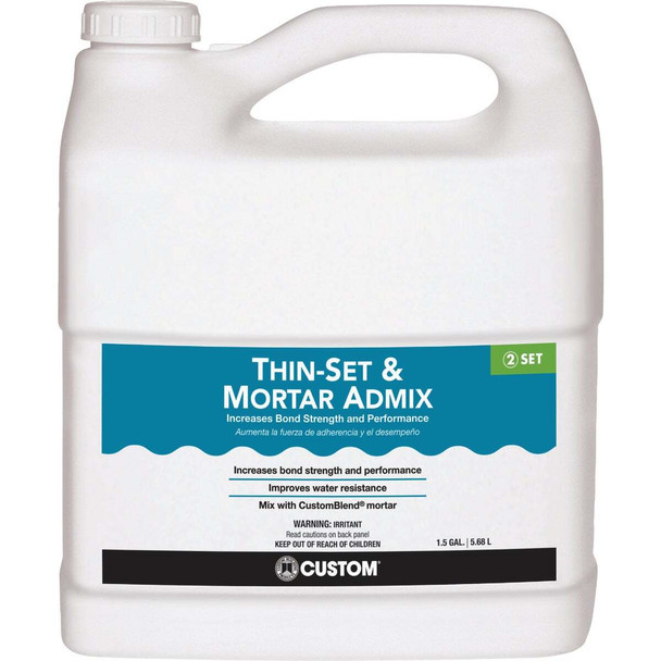 Custom 1-1/2 Gal. Acrylic Thinset Mortar & Grout Additive AMA1-2